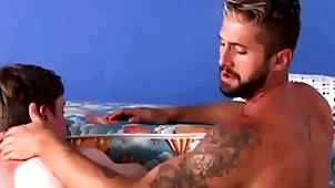 fake father fucks his a handful of fake debouchment instantly fake female parent leaves