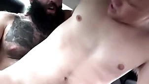 Hunk personify padre plus twink personify descendant fuck in railway carriage - markus kage, brent north