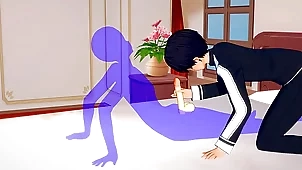 Art Online Yaoi - Kirito Handjob and anal with creampie - Sissy crossdress Japanese Asian Manga Anime Film Game Porn Gay
